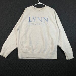Lynn University MV Sport Light Gray‎ Crewneck Pullover Sweater Men's Size Medium